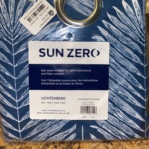 Curtain panel sun zero